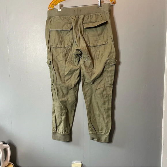 GAP army green cargo joggers women’s size medium - Picture 7 of 8